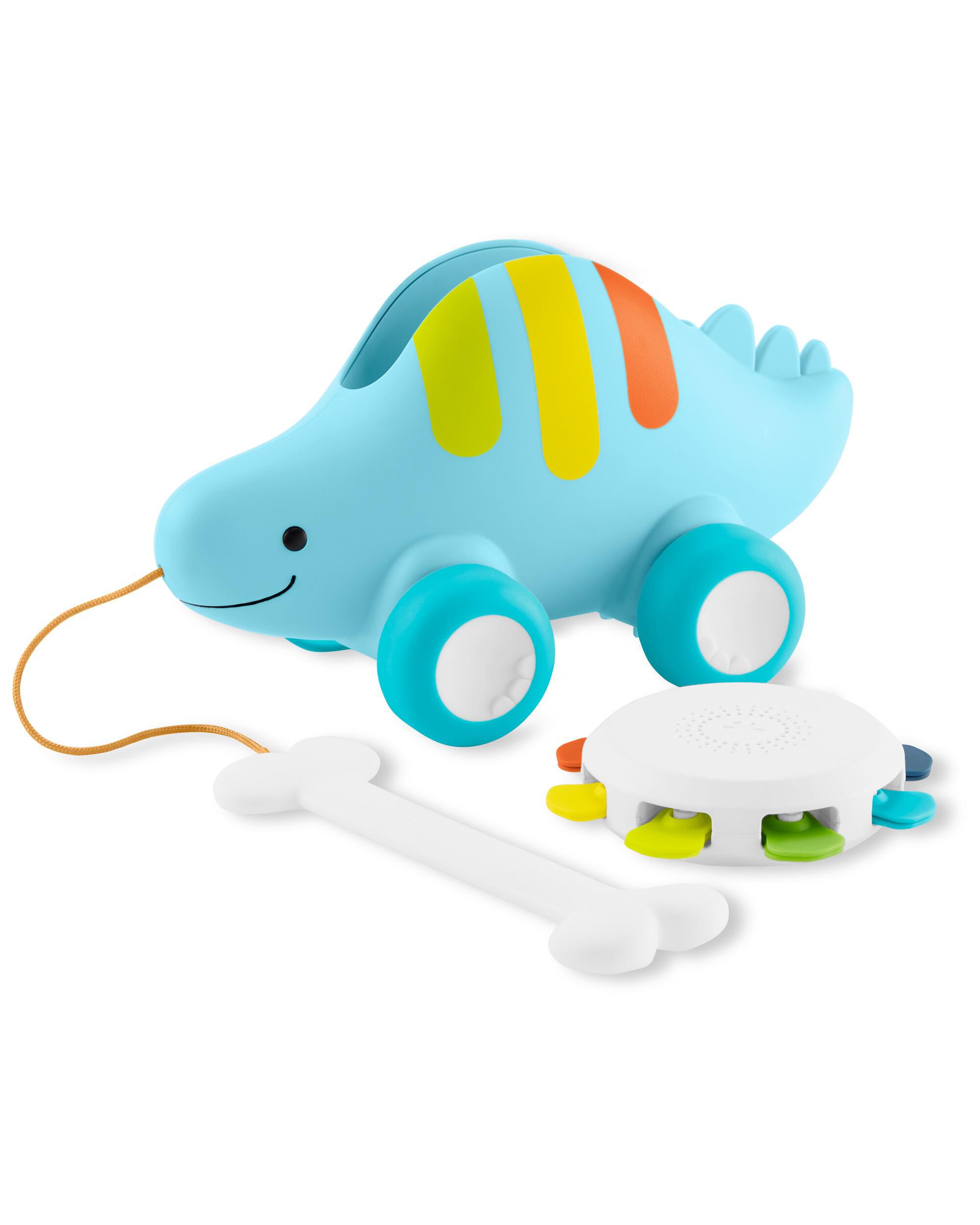 Explore & More Dinosaur 3-in-1 Baby Musical Pull Toy, image 5 of 6 slides
