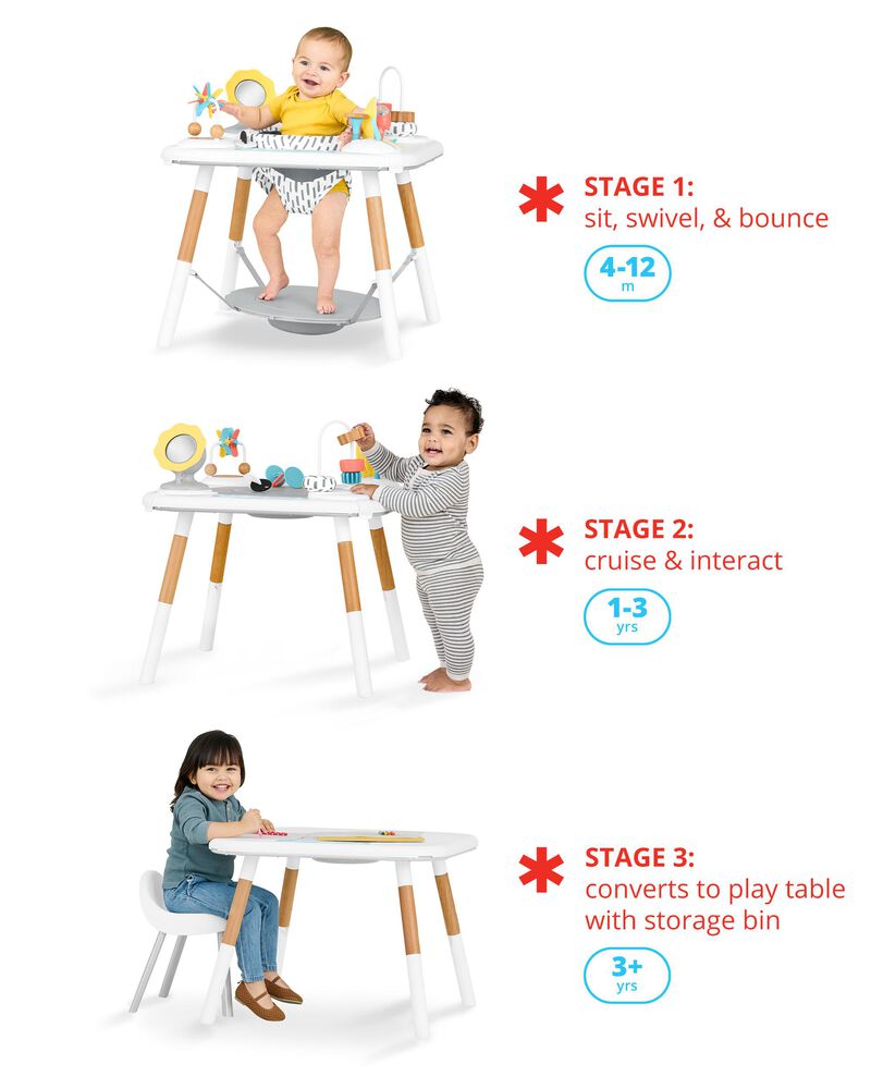 Baby Discoverosity Montessori-Inspired 3-Stage Activity Center & Play Table, image 3 of 7 slides