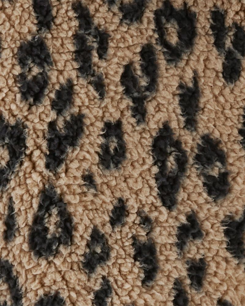 Leopard Sherpa Hoodie, image 2 of 3 slides
