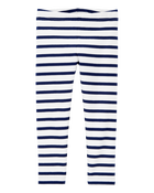 Baby Cotton Striped Stretch Leggings, image 1 of 3 slides