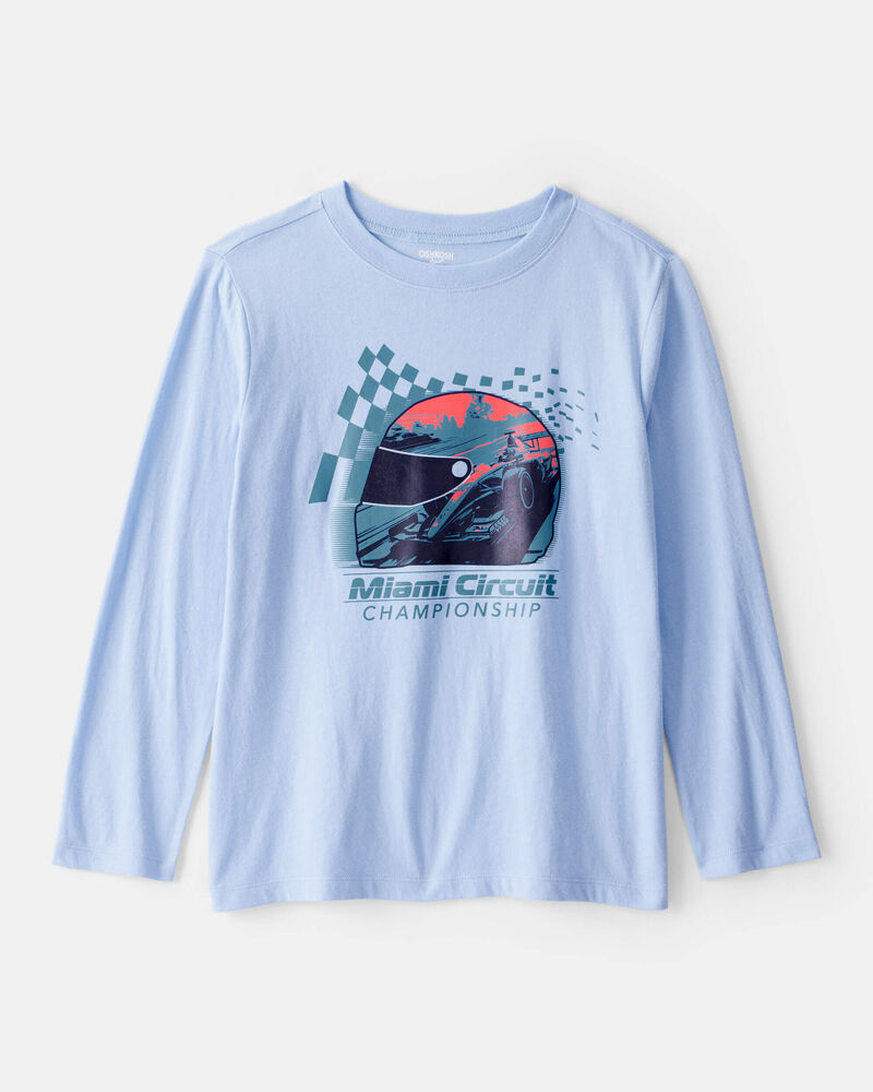 Boys Miami Circuit Short-Sleeve Graphic Tee - Blue, image 1 of 3 slides