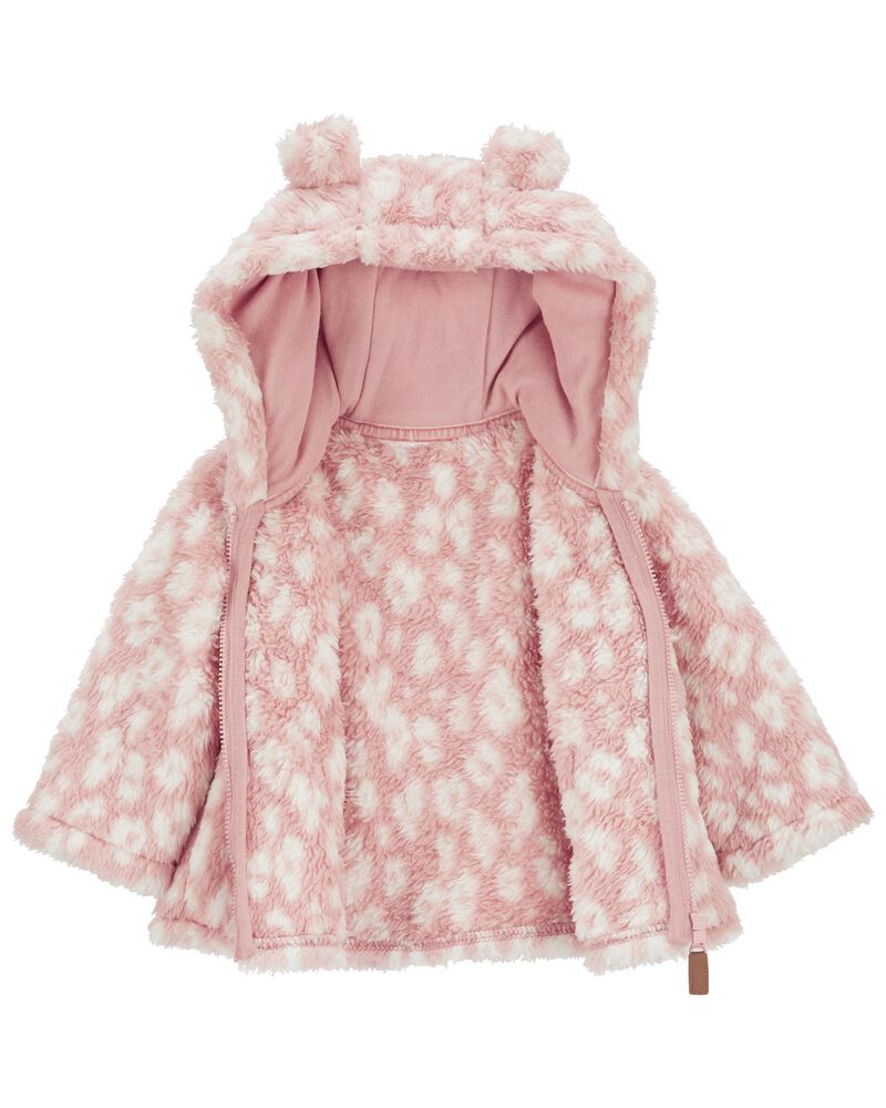 Baby Leopard Sherpa Jacket, image 2 of 4 slides
