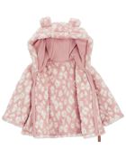 Baby Leopard Sherpa Jacket, image 2 of 4 slides