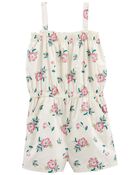 Kid Floral Print Romper, image 1 of 3 slides