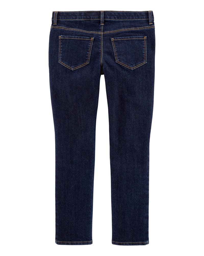 Kid Dark Wash Plus-Fit Super Skinny-Leg Jeans , image 2 of 3 slides