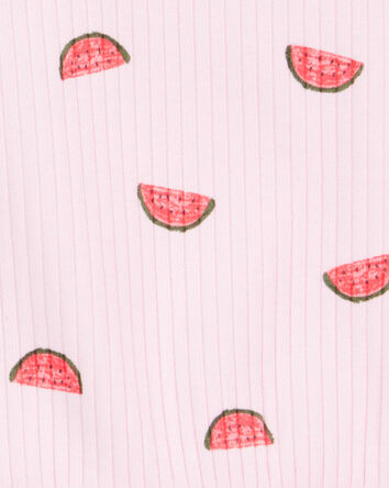 Baby 2-Piece Watermelon Tank & Bike Short Set - Pink, 