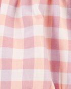 Baby 1-Piece Pink Plaid Romper, image 2 of 3 slides