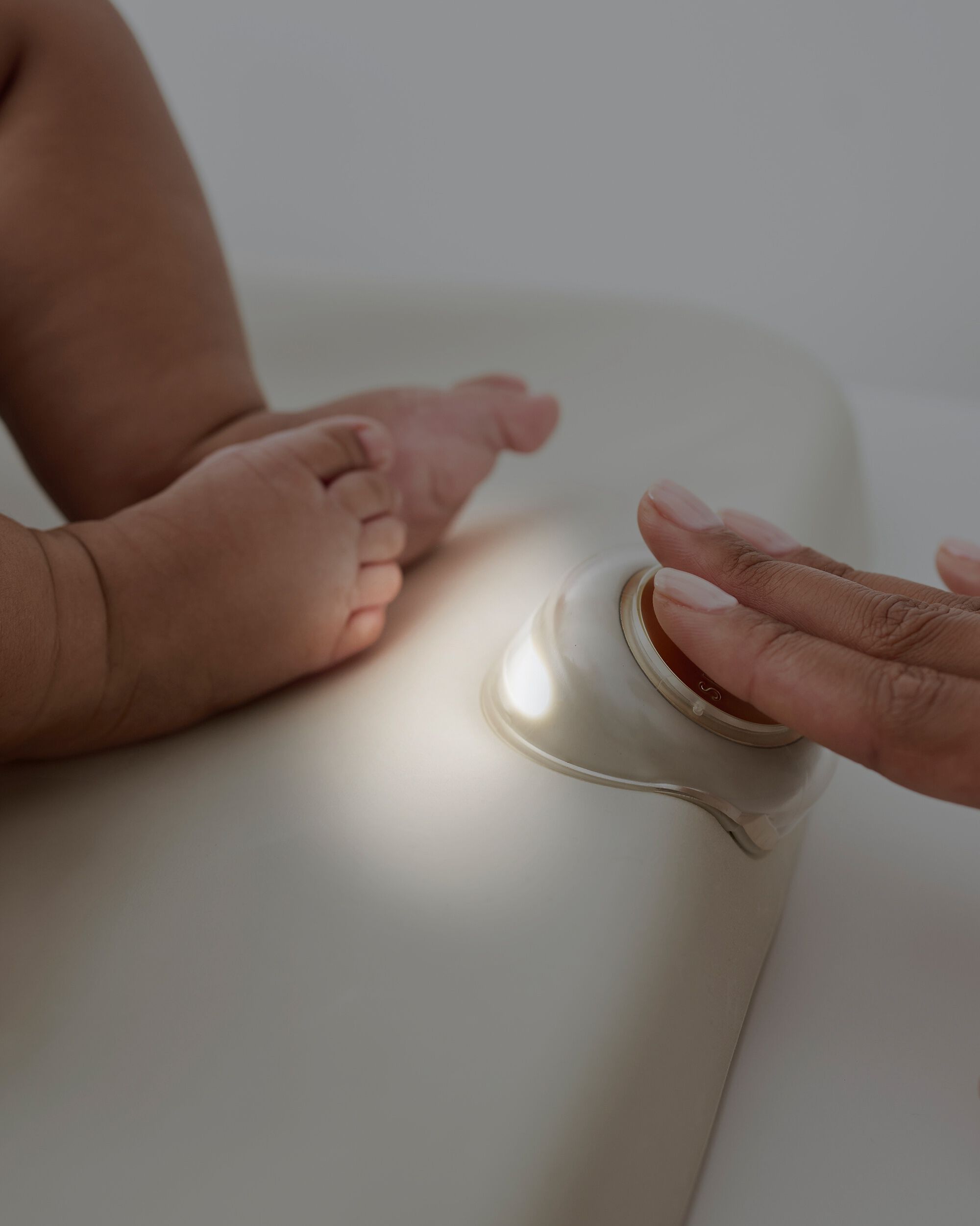 Nursery Style Light-Up Changing Pad - Oat, image 4 of 8 slides