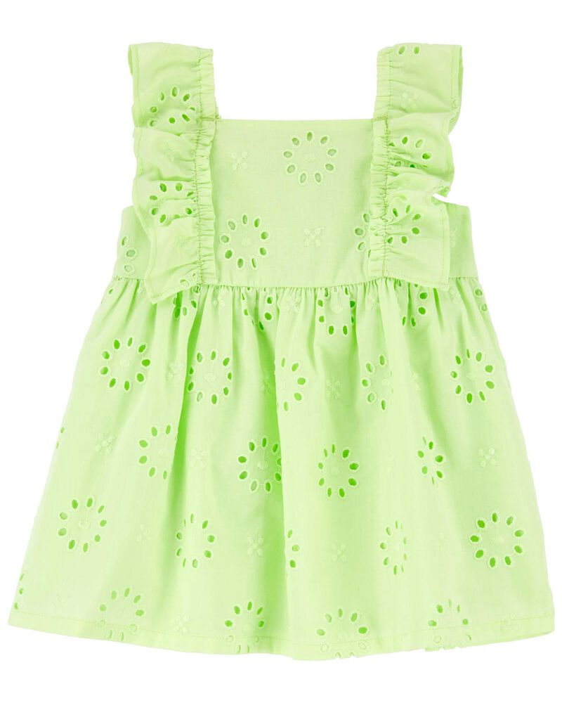 Baby Eyelet Ruffle Dress, image 1 of 5 slides