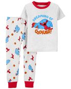 Toddler 2-Piece Sesame Street 100% Snug Fit Cotton Pajamas, image 1 of 2 slides