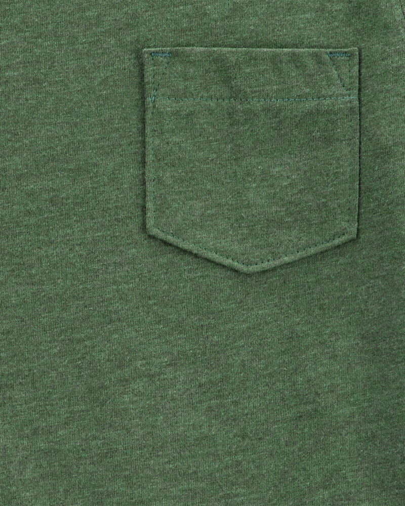 Toddler Solid Short-Sleeve Tee - Green, image 2 of 3 slides