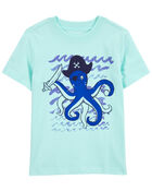 Toddler Octopus Pirate Graphic Tee, image 1 of 2 slides