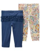 Baby 2-Pack Pull-On Pants, image 1 of 2 slides