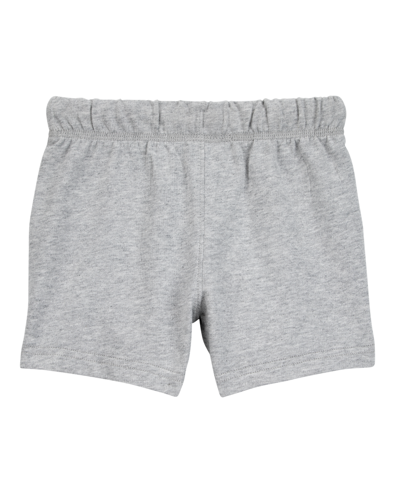 Toddler Boy Pull-On French Terry Shorts - Grey, image 4 of 6 slides