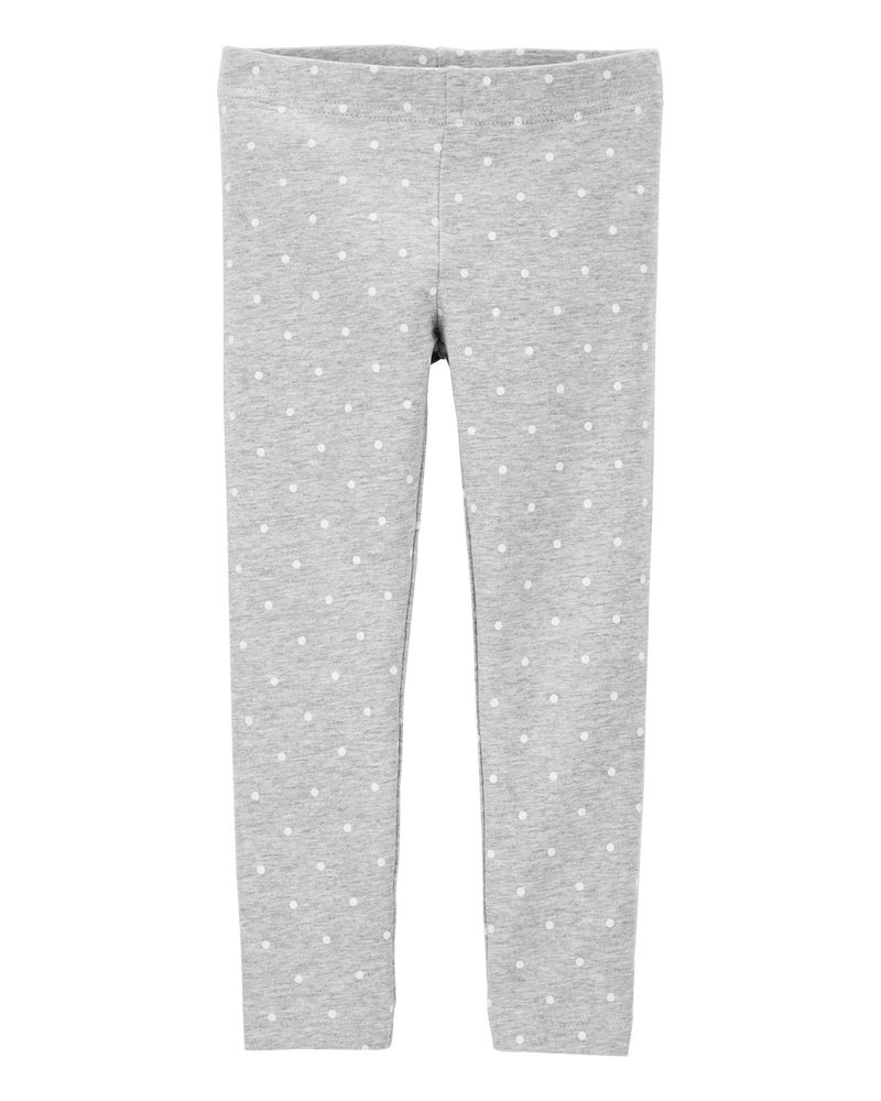 Baby Cotton Polka Dot Stretch Leggings, image 1 of 3 slides