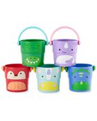 Zoo Stack & Pour Buckets Baby Bath Toy, image 1 of 6 slides