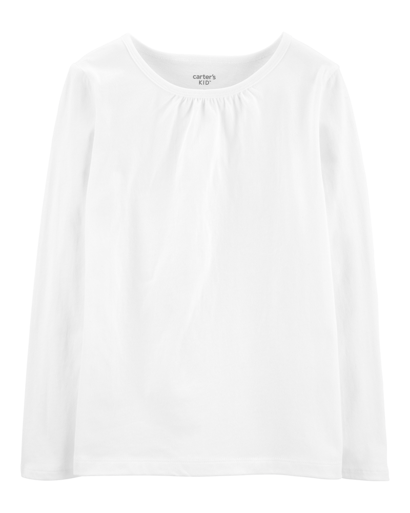 Kid Long-Sleeve Cotton Tee, image 1 of 4 slides