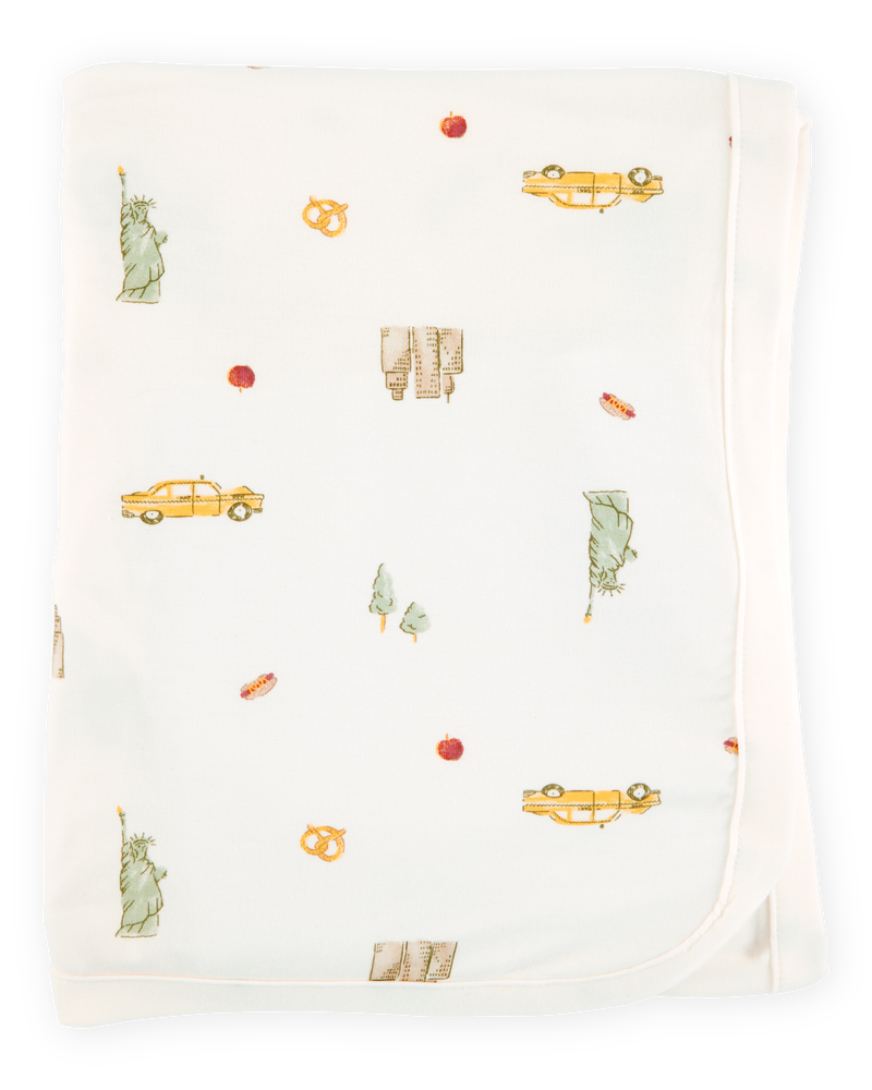 Baby Boy New York City Print PurelySoft Blanket, image 1 of 4 slides