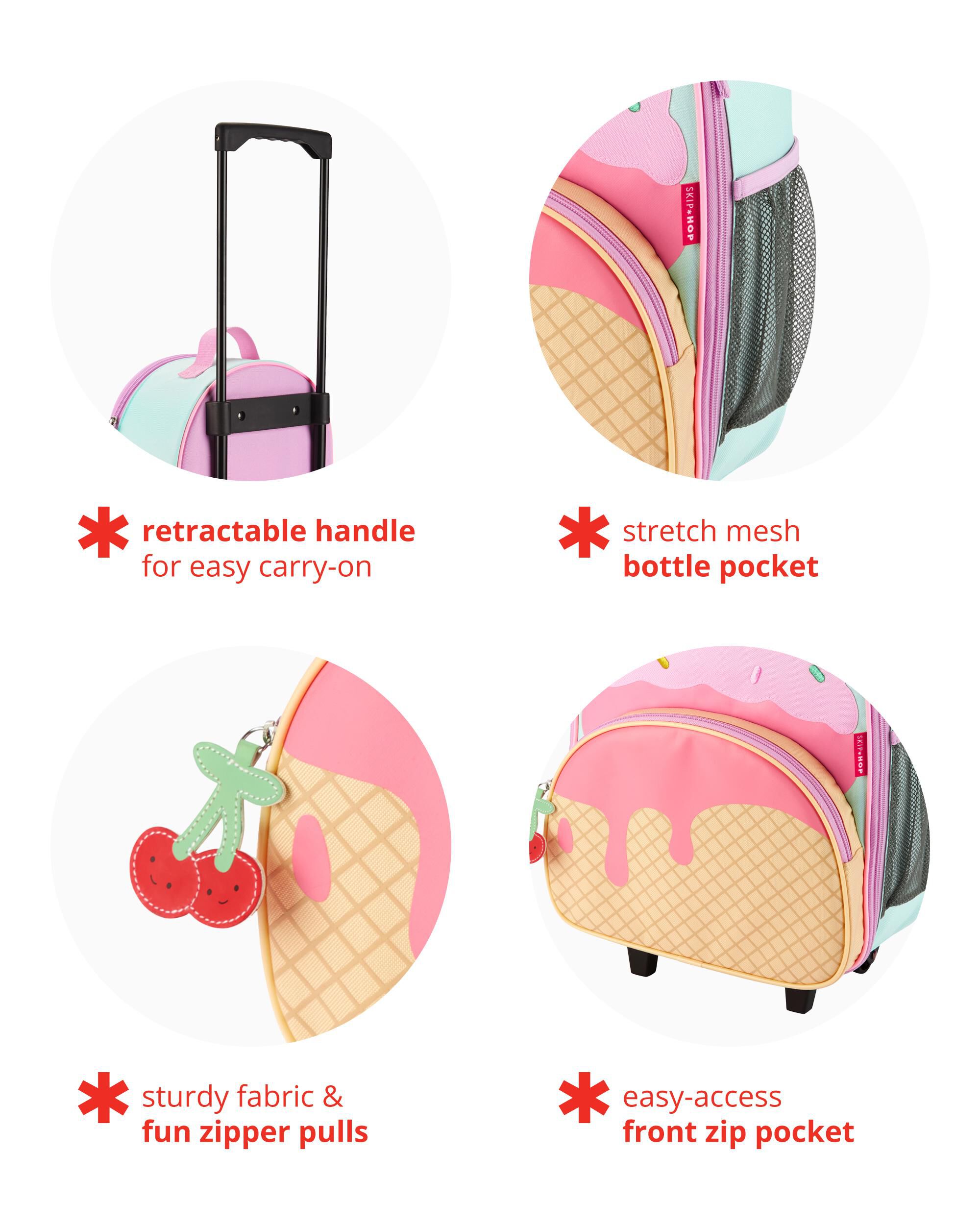 Skip hop kids luggage with wheels sales