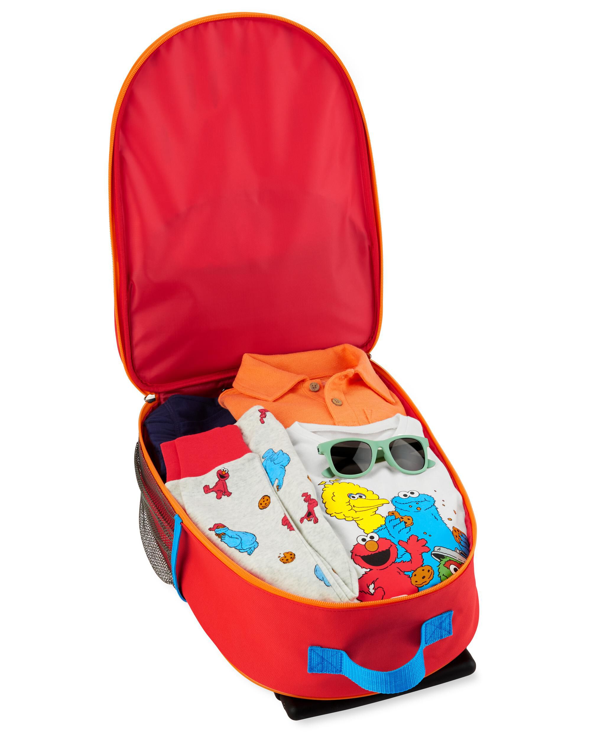 Sesame Street Toddler Kids Carry-On Rolling Luggage - Elmo, image 6 of 7 slides