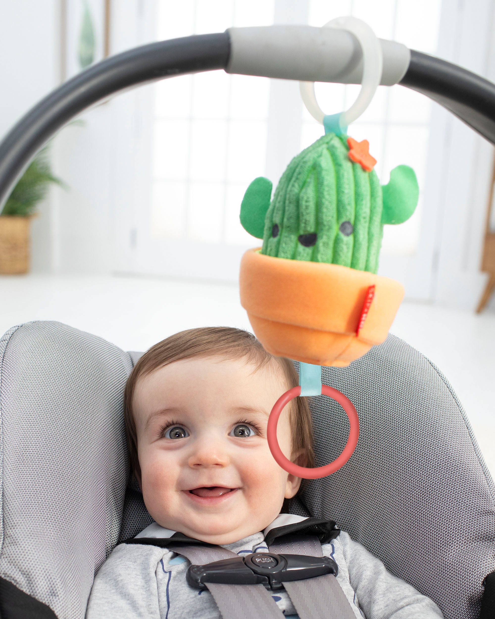 Baby Farmstand Jitter Cactus Stroller Toy, image 7 of 10 slides