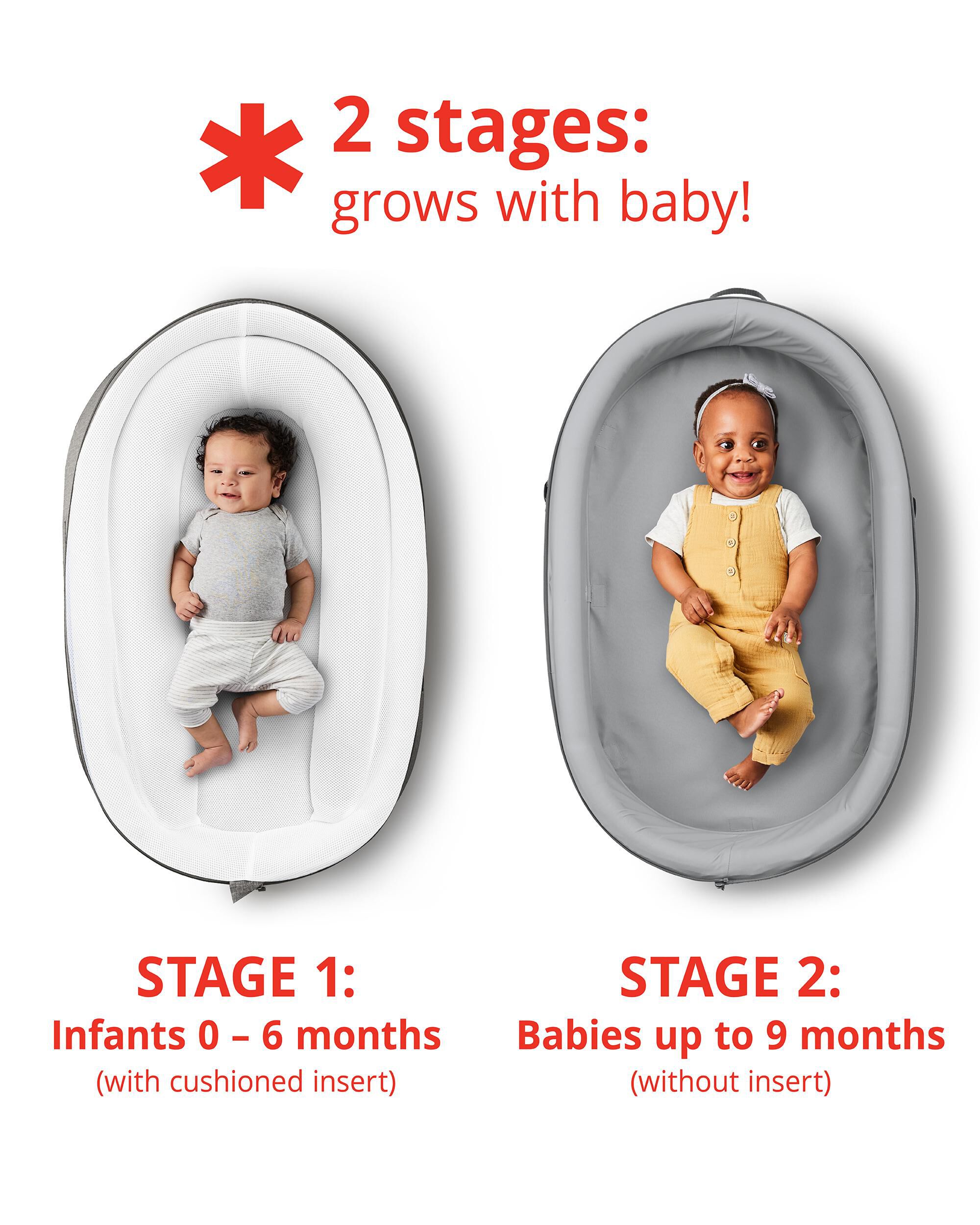 Playful Retreat Baby Nest - Grey Melange, image 3 of 15 slides