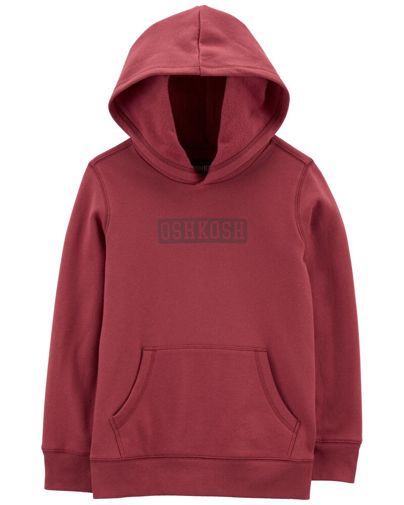 Kid Fleece OshKosh Logo Pullover Hoodie, image 1 of 2 slides