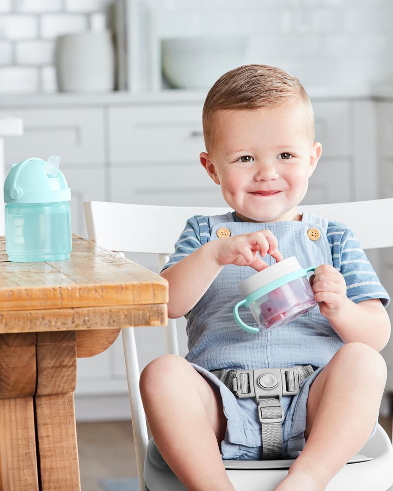 Sip To Snack 2-in-1 Set - Teal/Grey, image 9 of 11 slides