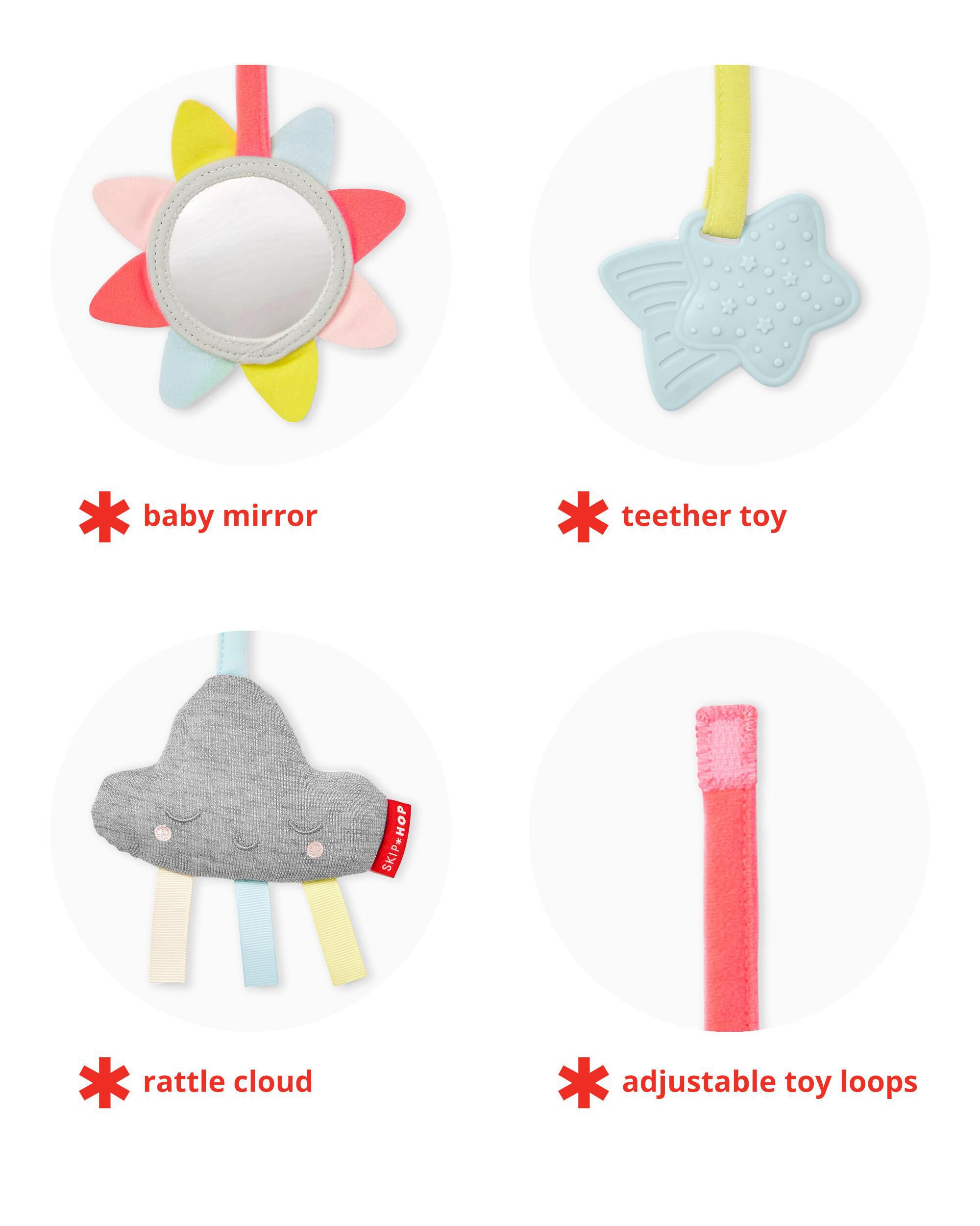Silver Lining Cloud Wooden Activity Gym, image 10 of 13 slides