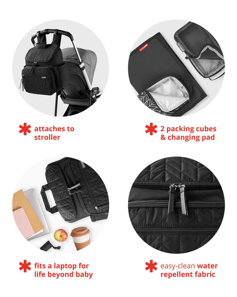 Forma Backpack Diaper Bag - Mauve, image 3 of 9 slides