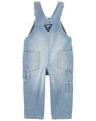 Baby Denim Hickory Stripe Overalls, image 2 of 4 slides