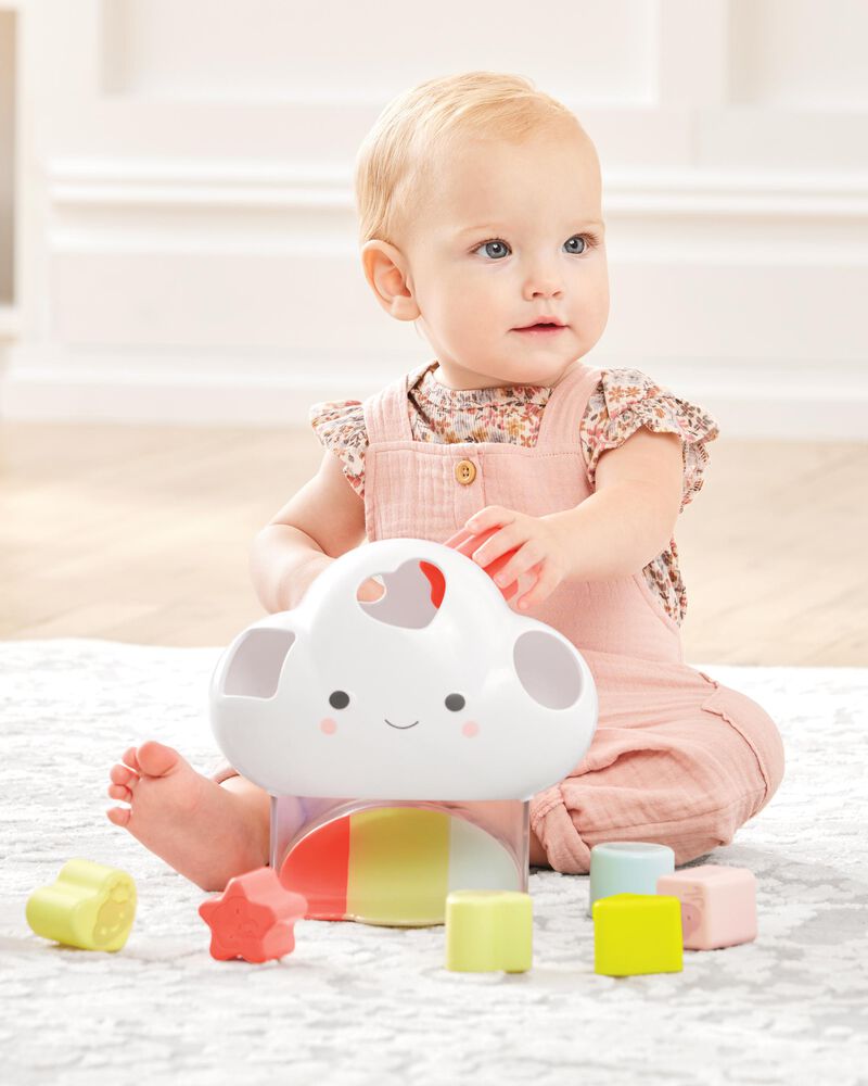 Silver Lining Cloud Feelings Shape Sorter Baby Toy, image 6 of 15 slides