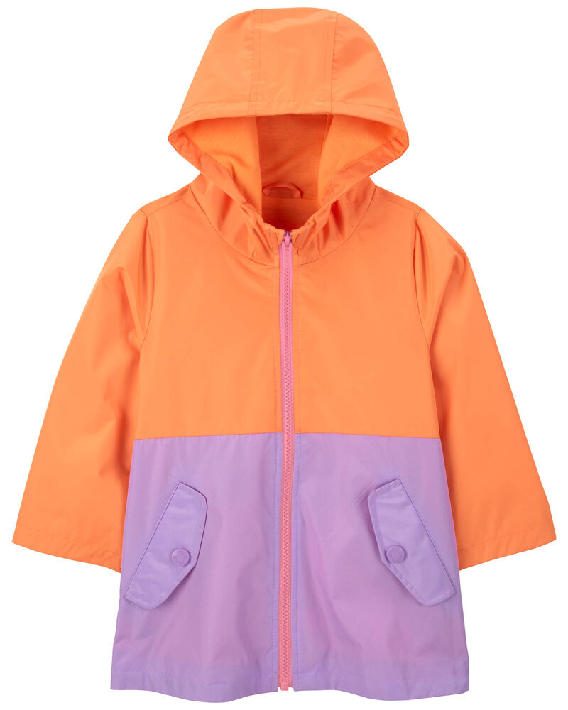 Toddler Colorblock Rain Jacket, image 1 of 3 slides