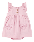 Baby Girl Floral Flutter Sunsuit, image 1 of 3 slides