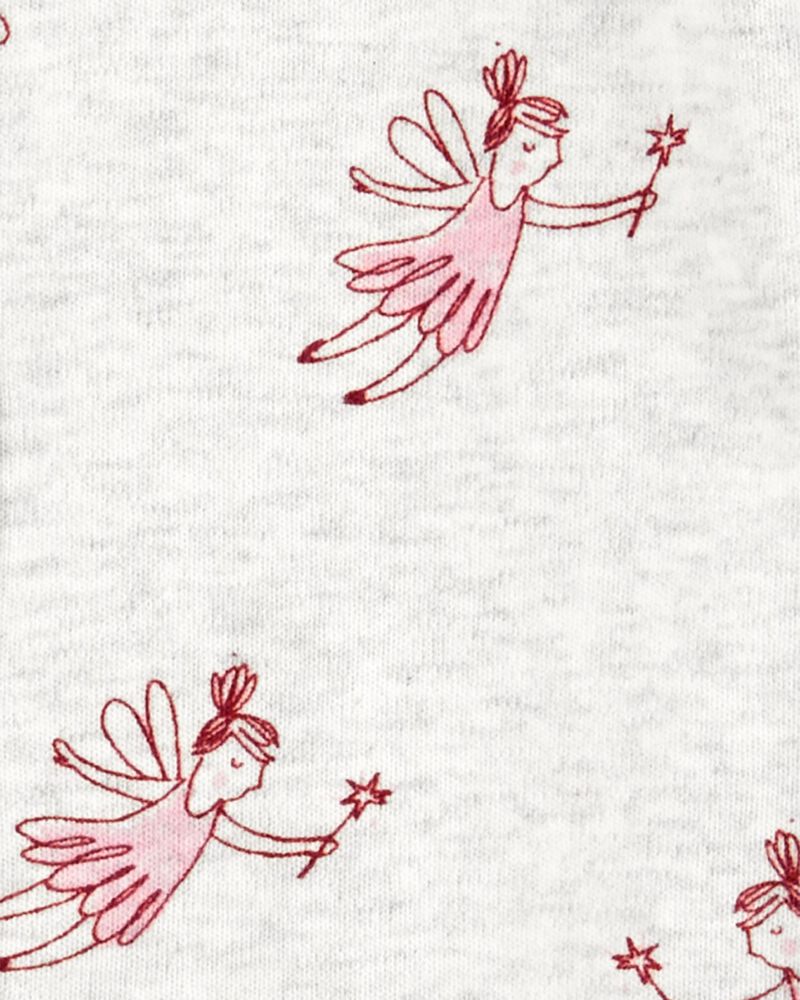 Baby Ballet Snap-Up Cotton Blend Sleep & Play Pajamas, image 2 of 4 slides
