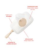 Grab & Go Snug Seal Wipes Case - Oat, image 3 of 6 slides