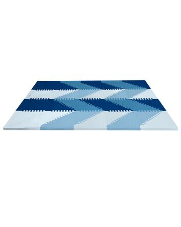 Playspot Geo Foam Floor Tiles - Blue Ombre, 