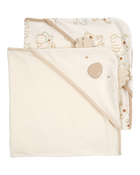 Ivory/Khaki Baby 2-Pack Koala Hooded Towels | skiphop.com