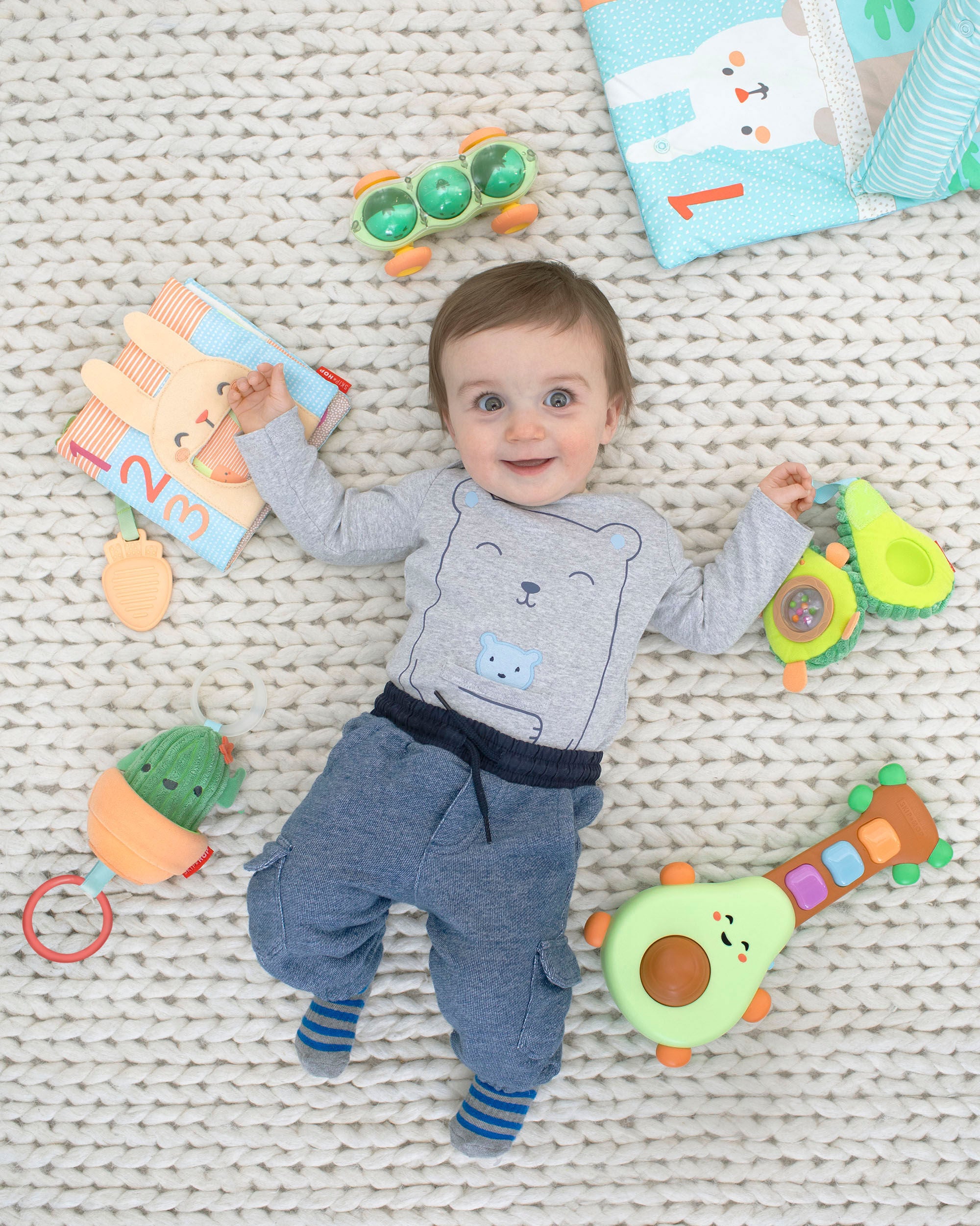 Baby Farmstand Jitter Cactus Stroller Toy, image 10 of 10 slides