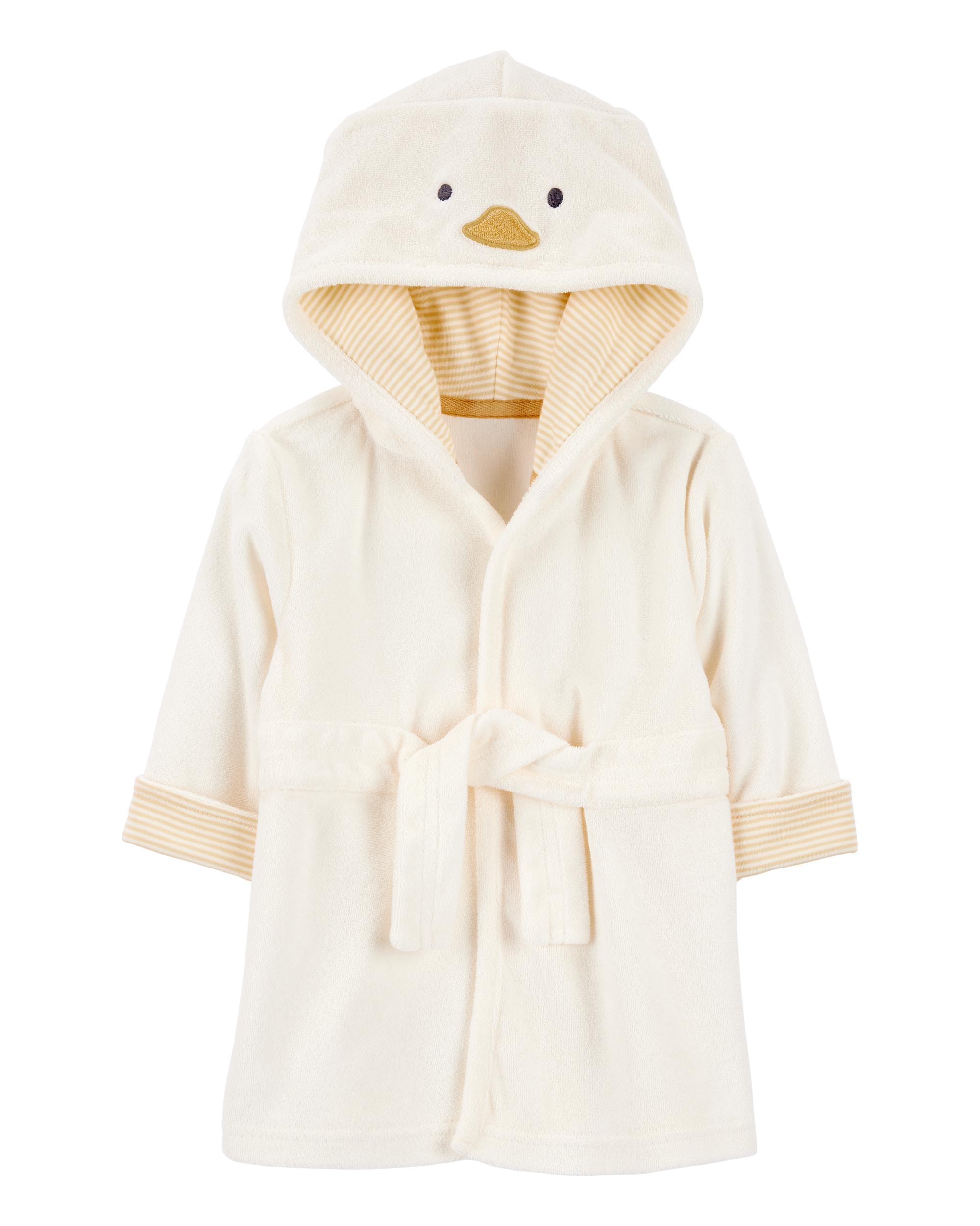 Baby Chick Hooded Terry Robe - Ivory, 