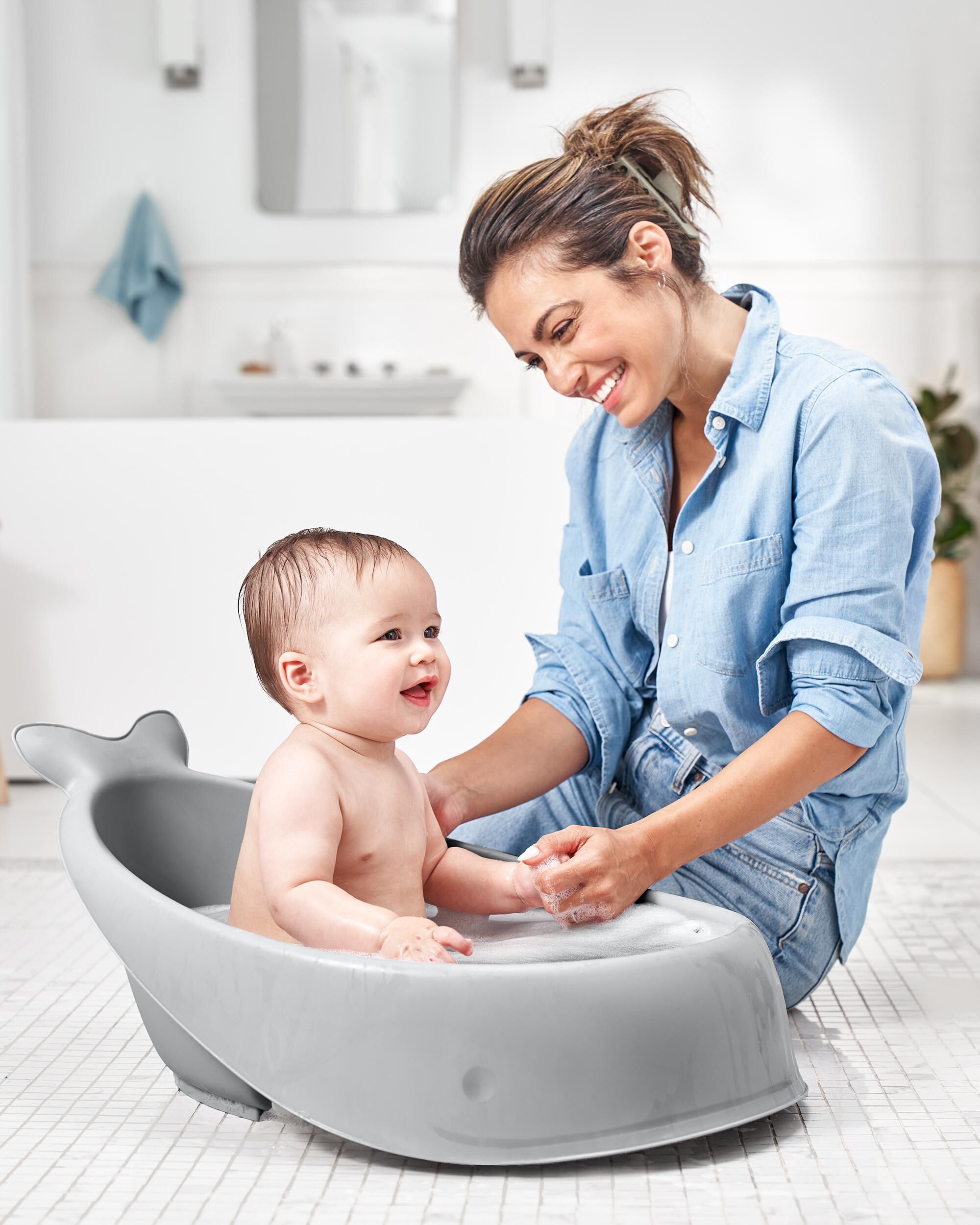 MOBY® Smart Sling™ 3-Stage Tub - Grey, image 10 of 16 slides