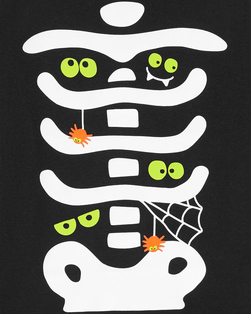 Kid 2-Piece Glow Skeleton 100% Snug Fit Cotton Pajamas, image 3 of 4 slides