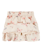 Toddler Floral Pull-On Ruffle Skort, image 4 of 6 slides