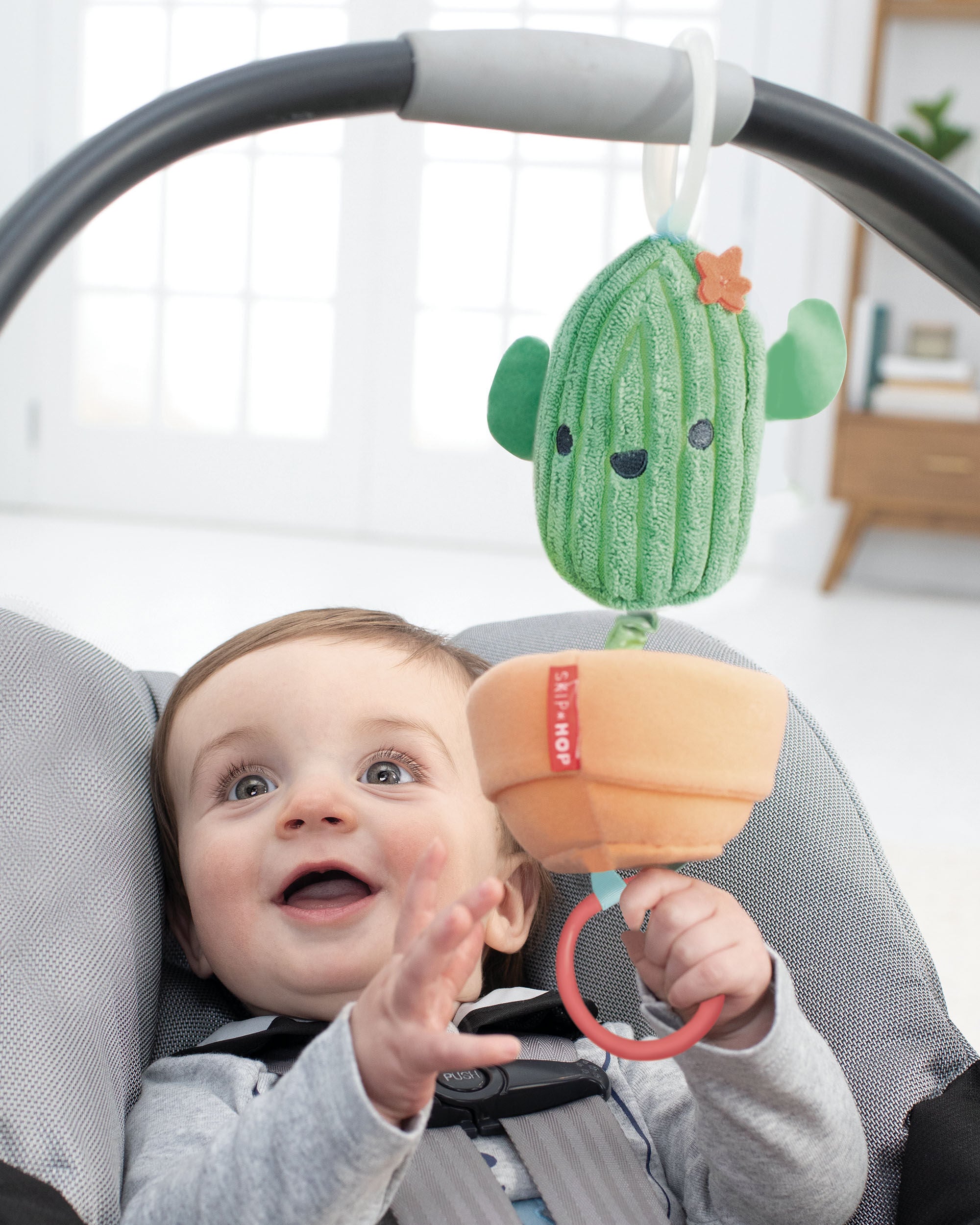 Baby Farmstand Jitter Cactus Stroller Toy, image 3 of 10 slides