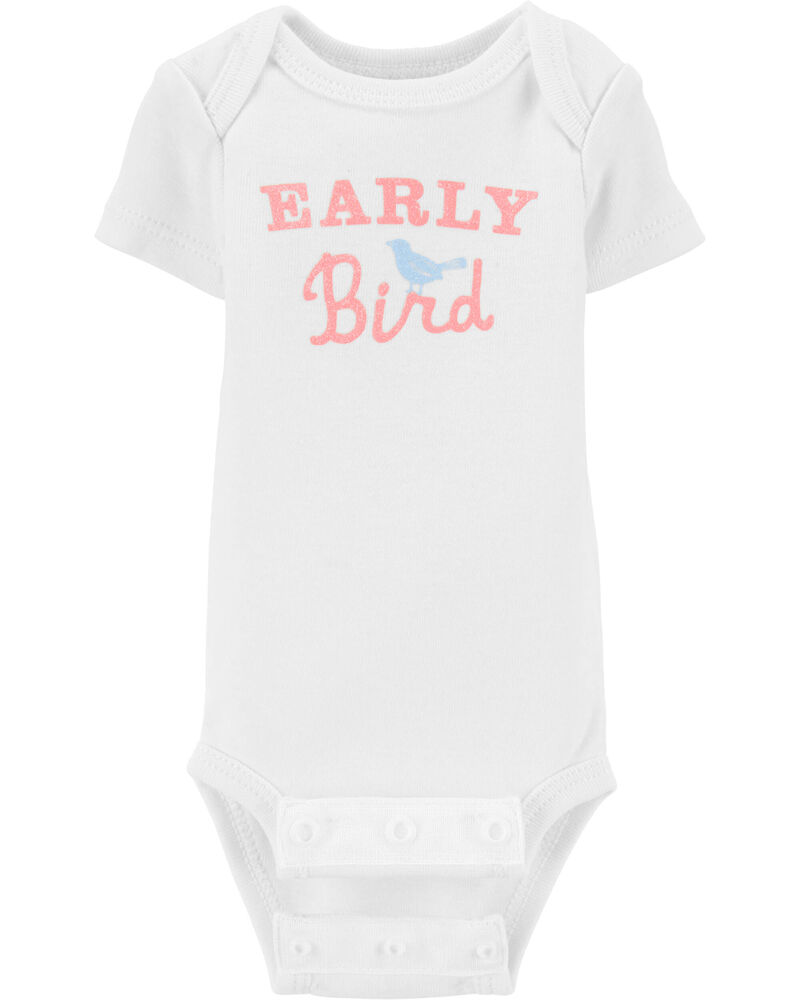 Baby Preemie Early Bird Bodysuit, image 2 of 3 slides