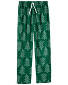 Adult Christmas Tree Fleece Pajama Pants, image 1 of 2 slides