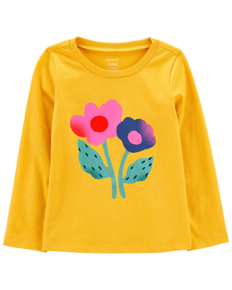 Toddler Flower Graphic Tee, image 1 of 3 slides