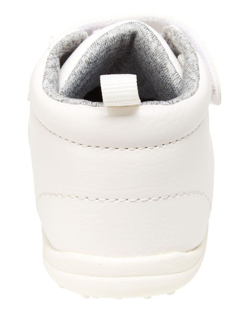 Every Step® First Walker High-Top Sneakers - White, image 3 of 6 slides