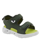 Toddler Rugged Light Up Sandals - Green, image 1 of 8 slides