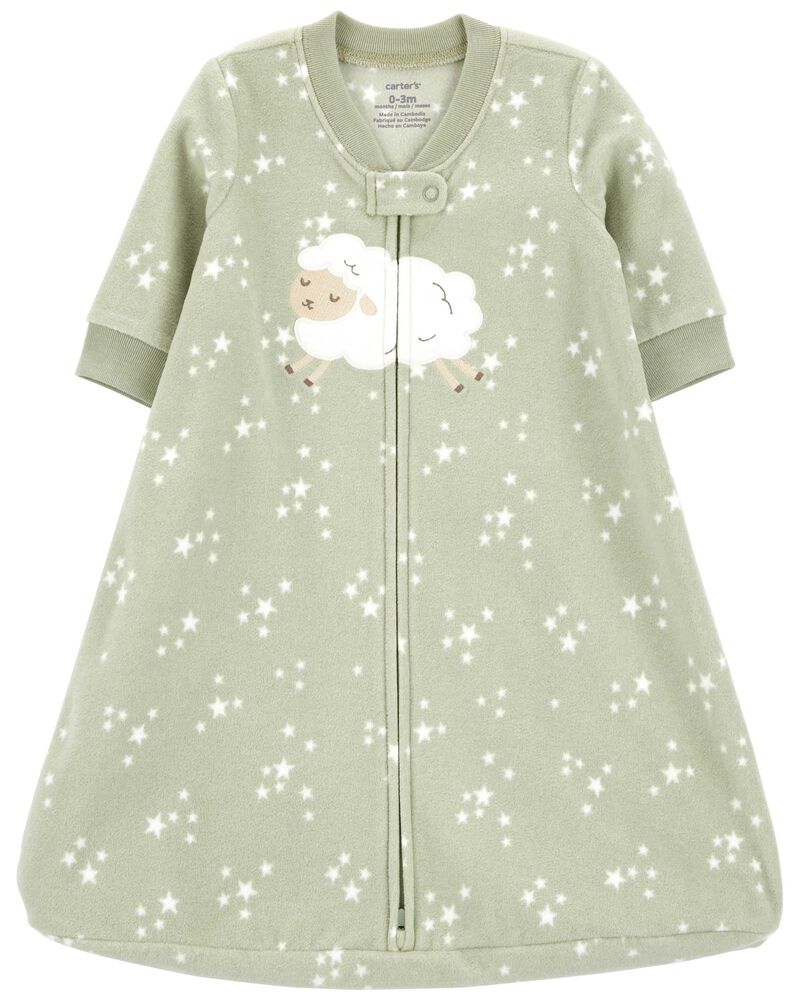 Baby 2-Way Zip Fleece Sleep Bag, image 1 of 4 slides